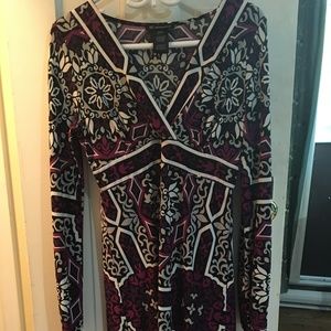 Purple Dress with Pattern